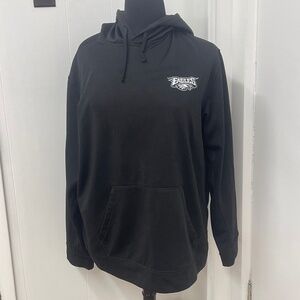 Philadelphia Eagles Black Hoodie Sweatshirt Men’s 2XL Dunbrooke NFL Pullover